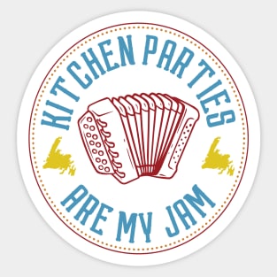 Kitchen Parties Are My Jam || Newfoundland and Labrador || Gifts || Souvenirs || Clothing Sticker